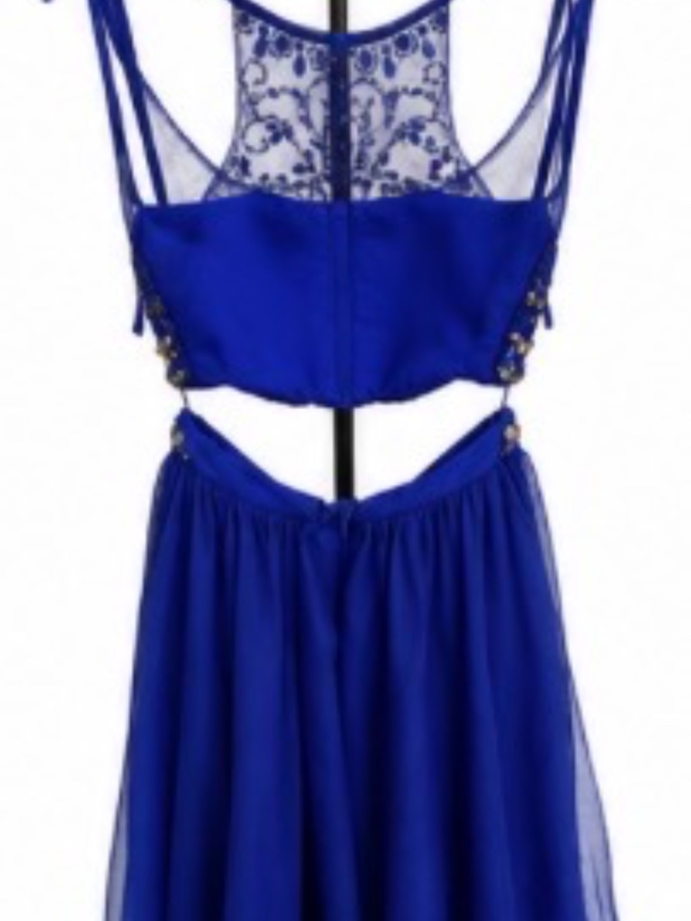 Blondie Nites by Mary Ellen Royal Blue Two-Piece Formal Dress | Size 3 - Picture 2 of 7